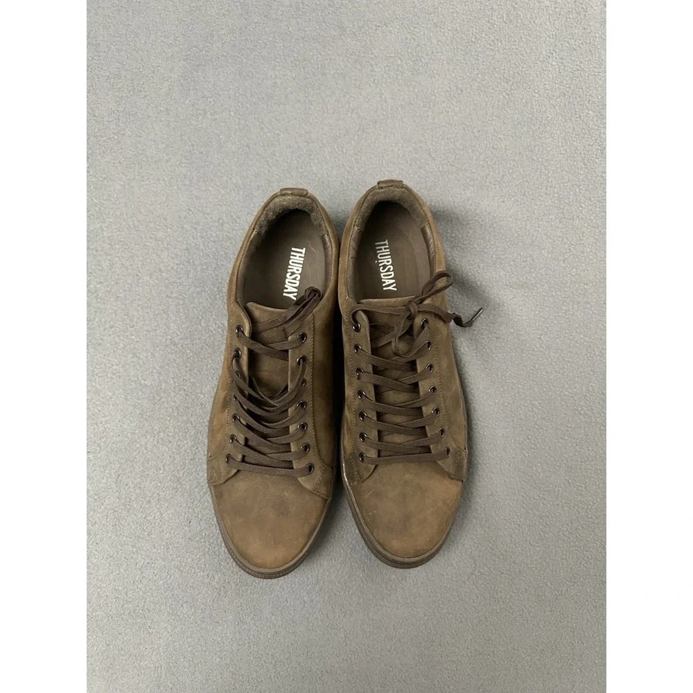 Thursday Boot Company Premier Low Top Sneakers Size 12.5 Brown Leather Lace Up